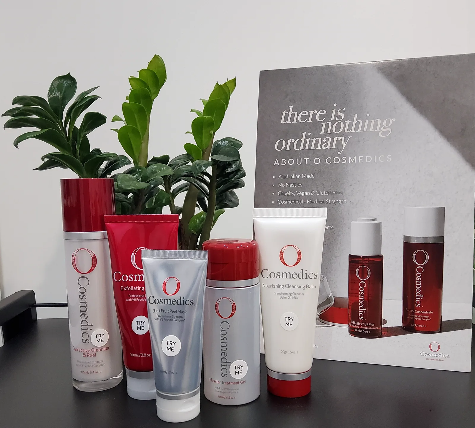 O Cosmedics professional skin care products at Beautique Artistry